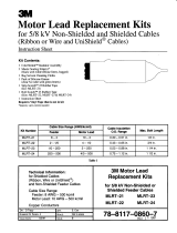3M Cold Shrink QT-III Termination Kit 7663-S-8, CN, JCN Cable, 5-35 kV, Insulation OD 0.72-1.29 in, 1/kit Operating instructions
