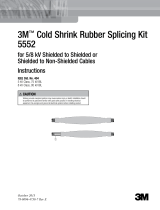 3M Cold Shrink Splice Kit 5552, 5/8 kV, 4/0 AWG-500 kcmil (Cu) or 4/0 AWG-400 kcmil (Al), 21 in, 1/case Operating instructions