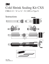 3M Cold Shrink Coax Sealing Kit CXS-1 Operating instructions