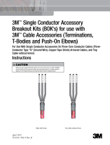 3M Cold Shrink Three Conductor Breakout Kits Operating instructions