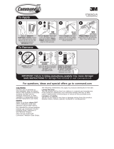 3M Command™ Clear Flat Cord Clips Operating instructions
