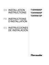 Thermador T24IW901SP Installation guide