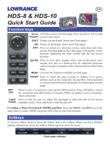 Lowrance HDS-8 & HDS-10 Quick start guide