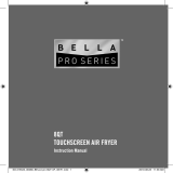 Bella Pro Series 8QT Touchscreen Air Fryer User manual