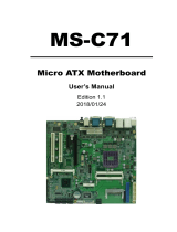 Commell MS-C71 User manual