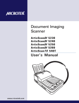 Microtek ArtixScanDI 5240 User manual