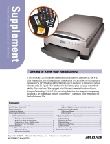 Microtek ArtixScan F2 User manual