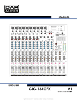 DAP Audio GIG-164CFX User manual