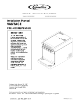 Cornelius Vantage Pre-Mix Dispenser Installation guide