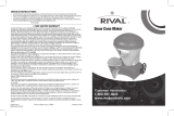 Rival FRRVISCR-ABLU Owner's manual