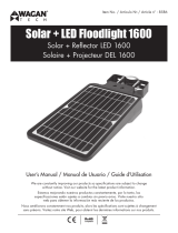 Wagan Tech  Solar   LED Floodlight 1600 User manual