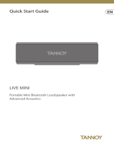 Tannoy LIVE MINI Quick start guide