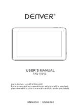 Denver TAQ-10342 User manual