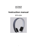 Denver BTH-204BLACK User manual