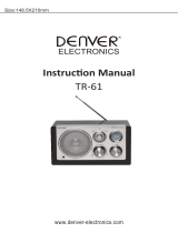 Denver TR-61WHITE User manual