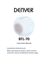 Denver BTL-70 User manual