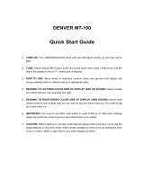 Denver MET-100 User manual