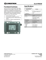 Crestron GLA-PWS50 User manual