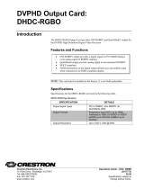 Crestron DHDC-RGBO User manual