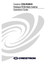 Crestron CEN-RGBHV12X8 User manual