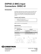 Crestron DHDC-BNCVID User manual