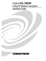Crestron STX-1700CXP User manual