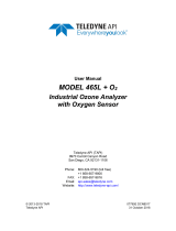 Teledyne API 465L%2bO2 User manual