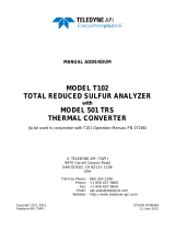 Teledyne API T102 User manual