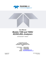 Teledyne API T200 User manual