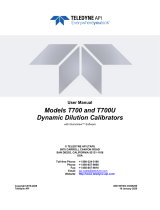 Teledyne API T700 User manual