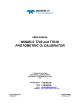 Teledyne API T703U User manual