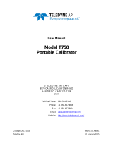 Teledyne API T750 User manual