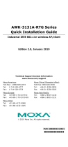 Moxa Technologies AWK-3131A-RTG Series Quick Installation Manual