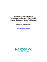 Moxa MGate 4101-MB-PBS Series User manual