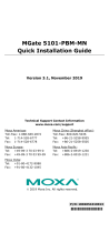 Moxa MGate 5101-PBM-MN Quick Installation Manual