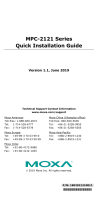 Moxa Technologies MPC-2121 Series Quick Installation Manual