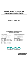Moxa OnCell 5104-HSPA Series Quick setup guide