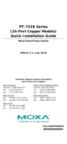 Moxa PT-7528 Series Quick setup guide