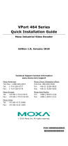 Moxa VPort 464 Series Quick setup guide