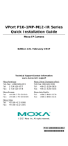 Moxa Technologies VPort P16-1MP-M12-IR Series Quick Installation Manual