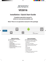 Jensen VX3016 Installation guide