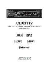Jensen CDX3119 User manual
