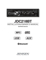 Jensen JDC218BT Owner's manual