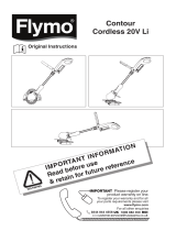 Flymo Contour Cordless 20V Li Owner's manual