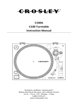 Crosley C100A User manual