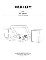 Crosley C62A User manual