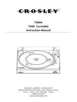 Crosley T200A User manual