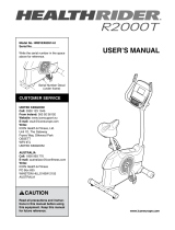 Icon pro-form 250 cx User manual