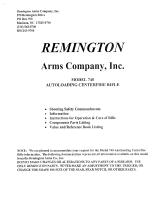 Remington 740 Owner's manual