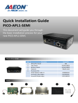 Aaeon PICO-APL1-SEMI Installation guide